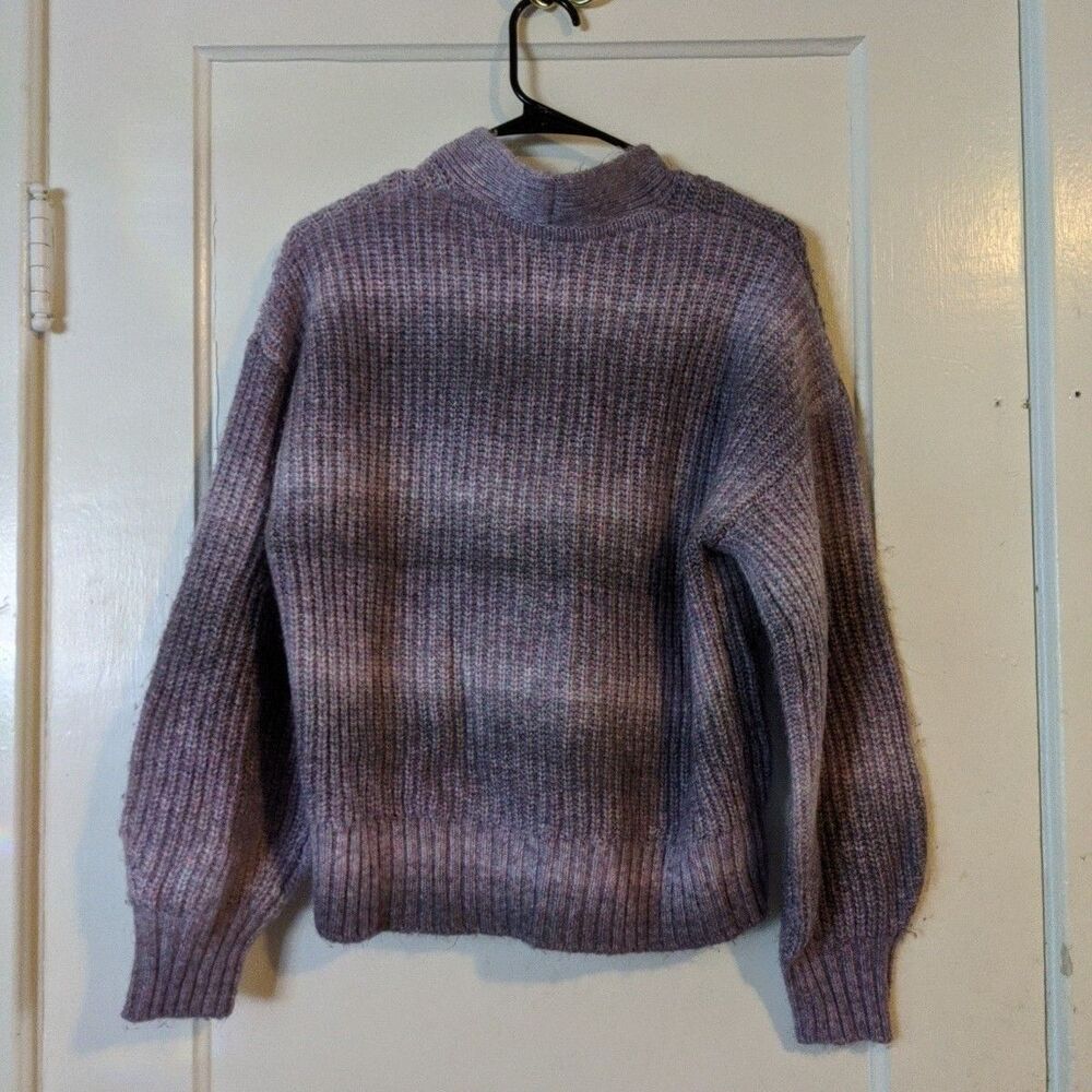 GAP Purple Cardigan Sweater Button Up Large Prep Grunge Vintage Classic - Picture 2 of 12